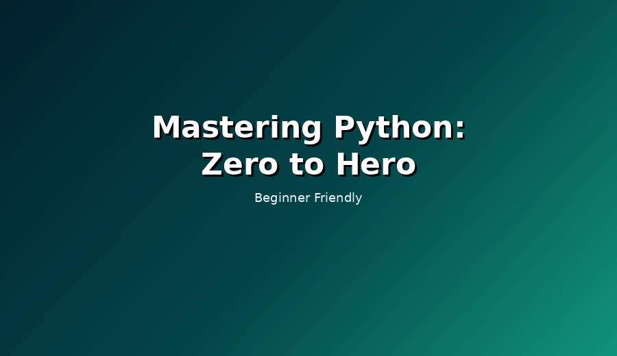 Python zero hero